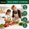 Bamboo Cutting Board Set (S+M) with Juice Grooves & Built-In
