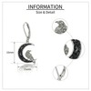 ONEFINITY Crow Earrings 925 Sterling Silver Black Moon Ravon Dangle