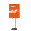 RKERSEIK Heavy Duty Adjustable poster Stand - 78" Double-Sided Banner