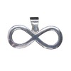 Sterling Silber Anhänger Charms Unendlichkeitssymbol Echte Solid Punziert 925