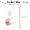 M METERXITY 15 Pack Square Plastic Bar Bars 5mm x