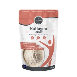 borchers Kollagen | natürliches | Premium Collagen | Herstellung in der Schweiz | Kollagenpeptide Typ 1 & 3 | leicht löslich | Ohne Gentechnik | Ohne Zuckerzusatz | 200g