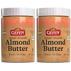 Gefen Pure Roasted Almond Butter, 16oz (2 Pack) Just One Ingredient | No Hydrodgenated Oils | No Added Sugars | Non GMO | Rich Creamy Texture | Kosher (Including Passover)