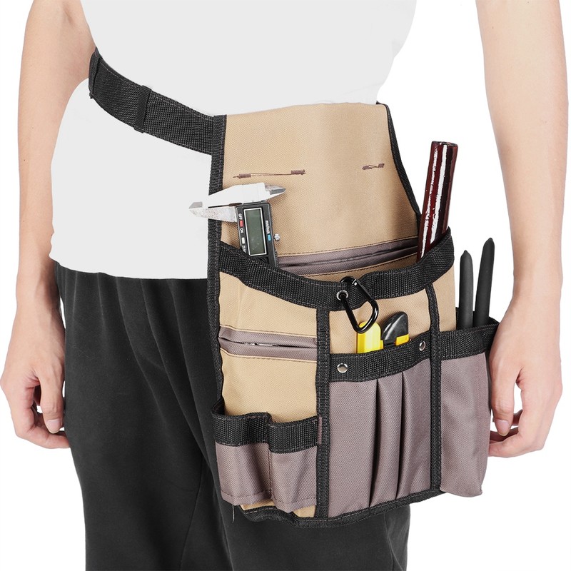 Multifunctional Adjustable 10 Pockets Portable Garden Tool Holder Waist Bag