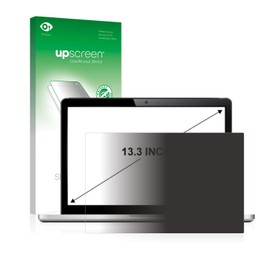 Upscreen Spy Shield Clear View Protector Notebooks and Netbooks with 33.8 cm (13.3 Inches) [285 x 180 mm – Privacy Filter, Scratch-resistant