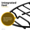 GOURMEX Black, Oval Oven Roasting Rack with Integrated Feet |
