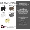 Build A Belt Classic Gold Slider 1.25" Wide Buckle