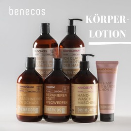 benecos Organic Body Lotion Organic Oats - Ich GLAUB MICH PFLEGT DER OATER - Vegan - Recycled Plastic