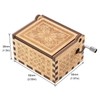 Huntmic Queen Wood Music Boxes, Antique Engraved Musical Boxes Case