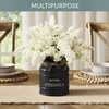 Barnyard Designs Ceramic Farmhouse Utensil Holder for Kitchen Counter, Large