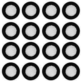 AUXBC 16PCS 1Inch Shower Head Filter Gasket, Seal Faucet Washers with Mesh, O Ring Hose Gasket Filter Net Shower Head Gasket Rubber Washer for Water Faucet Shower Garden Hose Connector