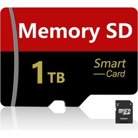 MicroSD Memory Card 1024GB microSDXC, Up to 80 MB/s, Full HD & 4K UHD, UHS I, C10, U3, V30, A2, for Android Smartphones, Tablets and Drone with Adapter