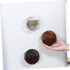 GRIRIW 4Pcs Magnetic Spice Jars Design Round Seasoning Storage Container