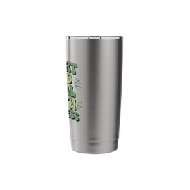 Support Squad Mental Health Awareness Green Ribbon Women Men Stainless Steel Insulated Tumbler