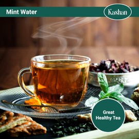 Kashan Natural Mint Water, Flavour Frappes, Add to Cocktails, Smoothies, Milkshakes and Coffee -Food Grade Baking, Food Flavoring, Beneficial For Health 8.1 Fl Oz (240ml)