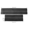 AIMALL 4PCS Car Door Sill Protector Stickers, 3D Carbon Fiber
