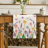 Artoid Mode Lavender Tulip Spring Table Runner, Seasonal Spring Kitchen