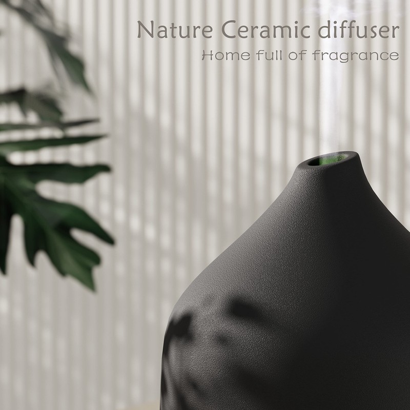 VIVITEST Diffusers for Essential Oils,Stone Oil Diffuser,Ceramic Essential Oil Diffusers
