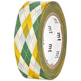 MT Washi Masking Tape Argyle Green (MT01D163)
