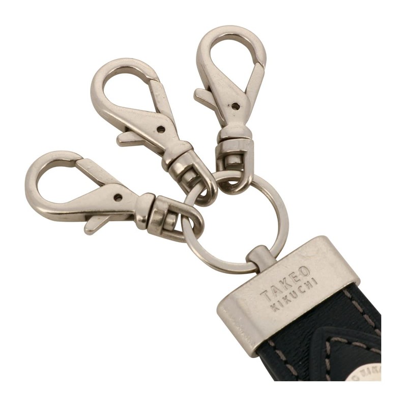 Takeokikuchi 728611 Men's Key Holder, Genuine Leather, Max, Key Hook,