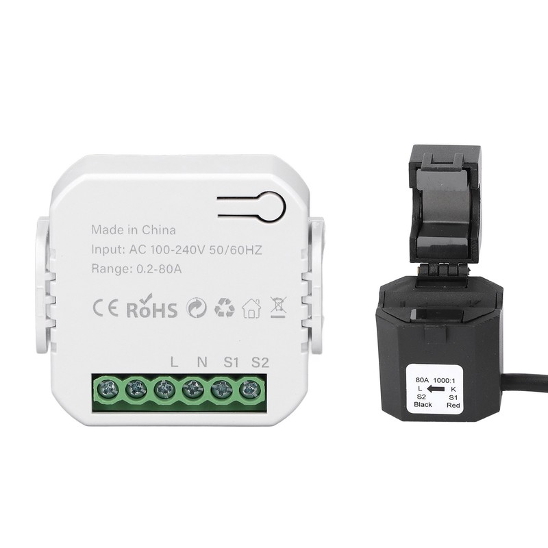 Smart Energy Monitor WiFi Single Phase Smart Energy Meter 0.2‑80A