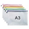 A3 Document Folder File Zipper Bags Plastic Wallets Folder Extra