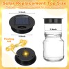 Kittmip 12 Pack Solar Lights Replacement Tops Lantern Waterproof String