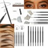 Magik 2-4 Pack Eyebrow Pencil Waterproof Smudge-proof Eyebrow Brush Microblading