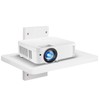 Solid Wood White Mini Projector Mount and Wall Holder -