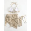 GORGLITTER - Traje de baño de 3 piezas para mujer