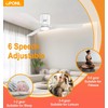 OPONL White 52 inch Ceiling Fan with Light, Remote Control,