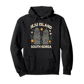 Jeju Island Fun Stone Statues, South Korea Dol Hareubang Pullover Hoodie