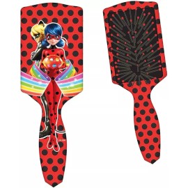 Miraculous Cepillo De Pelo Con Paleta Miraculous Ladybug, Rojo