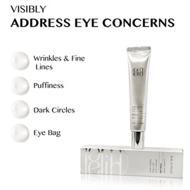 Lamelin Rodillo de Crema para Ojos, Retinol Niacinamida Vitamina A, Reductor de Arrugas, Bolsas y Ojeras, Piel Sensible, Crema de Noche para Hinchazón