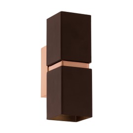 EGLO Wall/Ceiling Lamp, Steel GU10, 4 W, Brown, Copper