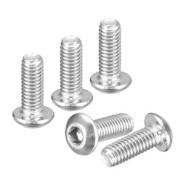 DTGN M3-0.5x8mm ボタンヘッドキャップボルト80個入り ロードバイク マウンテンバイク 自動車 オートバイに最適 316ステンレススチール 白華処理仕上げ 六角ドライブファスナー