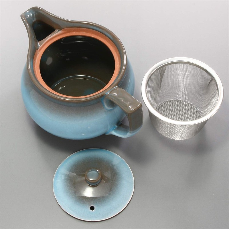 Ichikyu Mino Pot, Sea of Clouds, Blue, Made in Japan,