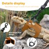 Bearded Dragon Leash and Harness Set - 3-Size Adjustable Soft