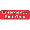 10" x 3" Red Emergency Exit Business Sign Decals Window