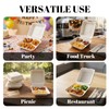 100 Pack 8×9 Inch 3-Compartment Compostable Bagasse Food Containers