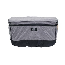 COVERS LOVERS4 2-Tier Front Basket Cover, Wide Type (Heather Gray for Wide Baskets)