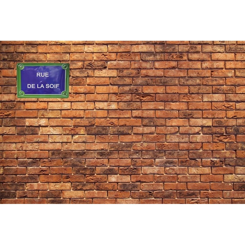 Blechschild "Rue de la Soif" – Ambiente Paris Vintage –