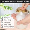 Segbeauty Foam Soap Dispenser Refillable, 10.8oz Ceramic Foaming Hand Wash