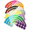 800 Count Large Round Dot Stickers Color Coding Labels, 50mm