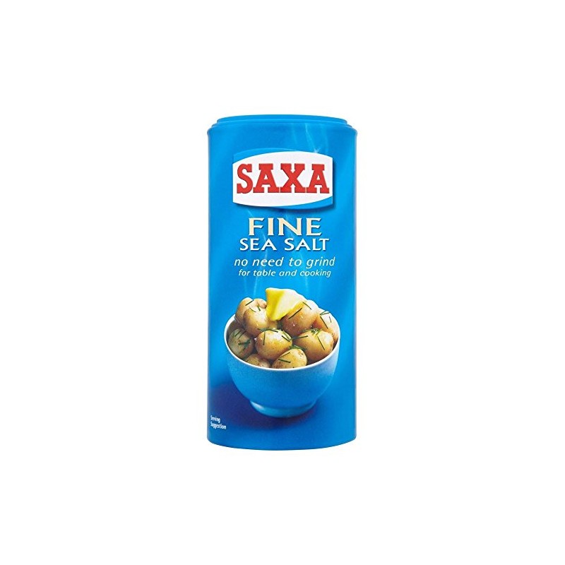 Saxa Fine Sea Salt (350g) - Pack of 2