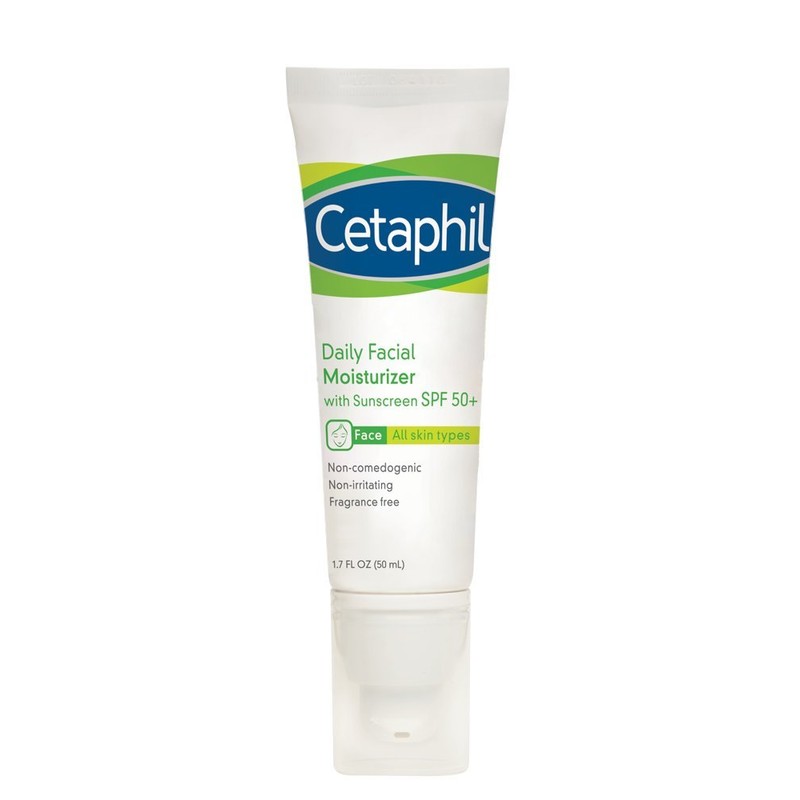Cetaphil Daily Facial Moisturizer with Sunscreen, SPF 50+, 1.7 Fluid