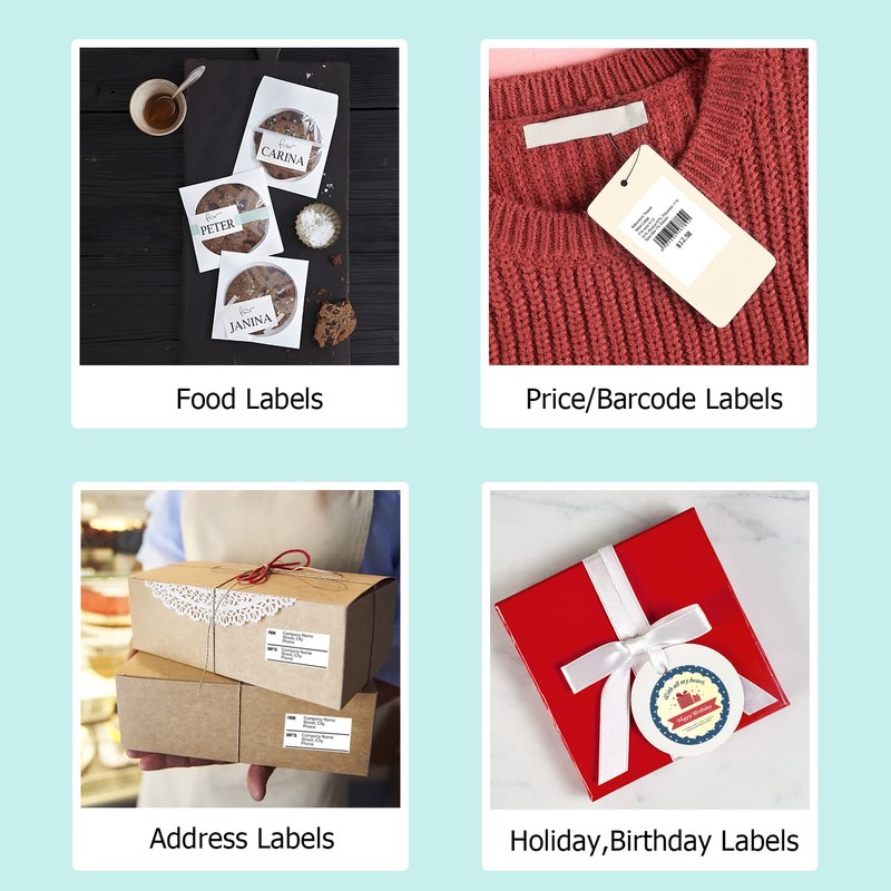 NETUM P58C Mini Label Printer - Portable Barcode Label Maker