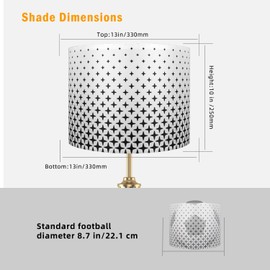 ls75 Star Geometry printed lamp shades set of 2, 13 * 13 * 10in