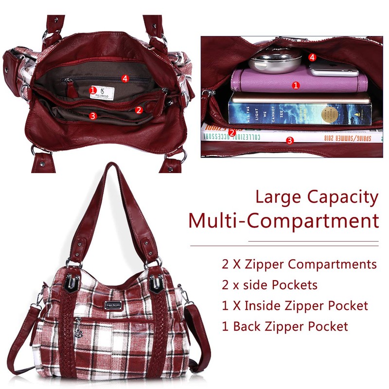 Angel Barcelo - Bolso de mano para mujer, diseño de