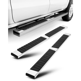 OCPTY 6 Inches Running Boards, Steps Nerf Bars Compatible for Chevy Silverado/for GMC Sierra 1500 2019-2023, Silverado/Sierra 2500HD 3500HD 2020-2023 Crew Cab Stainless Steel (Excl. 2019 1500 LD)